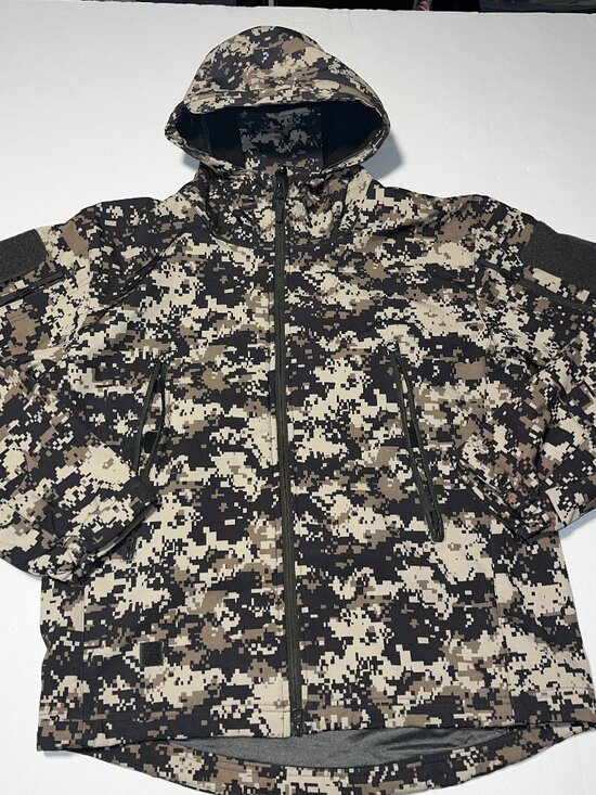 Other - Antarctica men's full zip digital camo hooded tactical jacket medium